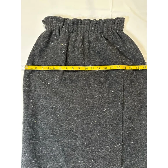 Vintage Karen Kane 90s Wool Fringe Maxi Skirt | Boho Ethnic | Made USA M - Picture 10 of 11